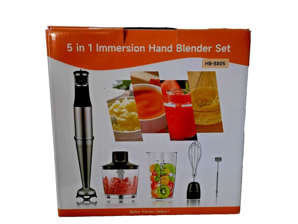 5 in 1 Immersion Hand Blender 1100W HB-8805